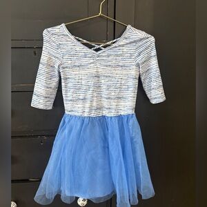 Dot Dot Smile Striped Blue and White Dress